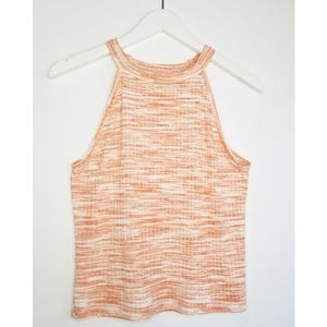 Orange sleeveless top